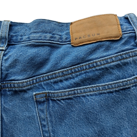 Pacsun Men’s Baggy Fit Jeans Light Wash Straight Leg 100% Cotton Size 34x32 - Picture 12 of 15